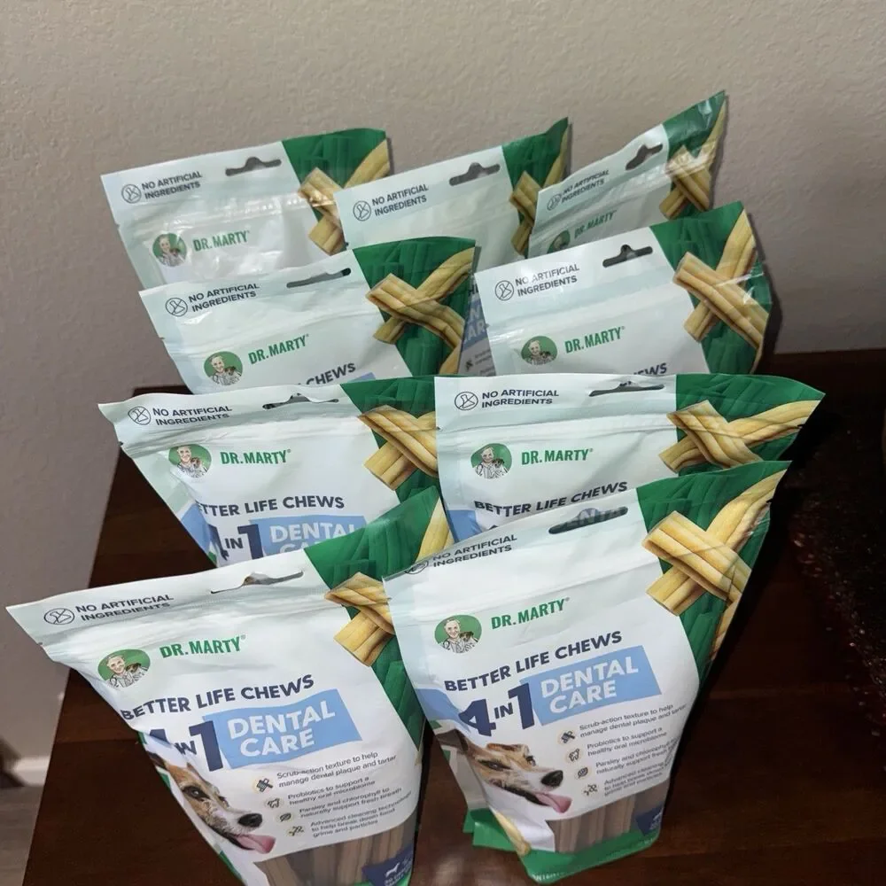 Dr. Marty Better Life Chews 4 in 1 Dental Care Sticks for Small Dogs 5-23 lbs